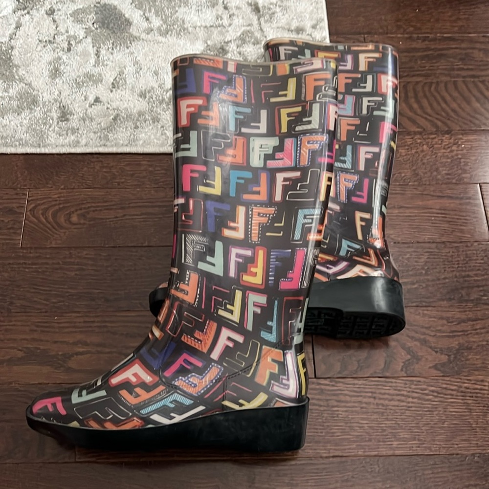 Fendi rain boots
